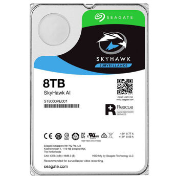 3.5" HDD  8.0TB-SATA-256MB Seagate  "SkyHawk AI Surveillance (ST8000VE001)" 