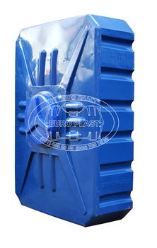 cumpără Rezervor apa 500 L patrat (albastru) cu stut D. 1/2" 95x138x37 cm în Chișinău 