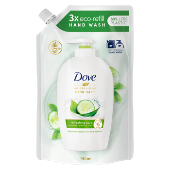 Săpun lichid, Dove Refreshing Care, rezervă, 750 ml 