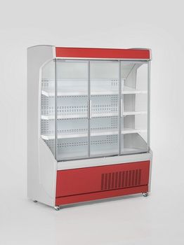 cumpără Vitrină frigorifică de perete,pentru carne/mezeluri, cu uşi din sticlă R290, cu iluminare, L=1500 mm în Chișinău 