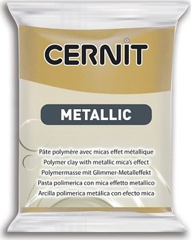 Полимерная глина CERNIT METALLIC 56г, золото 