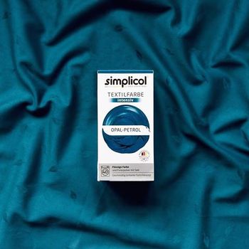 SIMPLICOL Intensiv - Opal-Petrol, Vopsea pentru haine si textile in masina de spalat, Opal-Petrol 