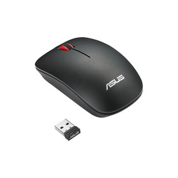 Mouse ASUS WT300 Wireless Optical Mouse, Black/Red, RF 2.4 GHz, Resolution 1000dpi/1600dpi, 2.4GHz Nano Dongle USB 90XB0450-BMU000 (ASUS) XMAS