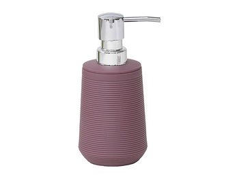 Dozator pentru săpun „Dungi Orizontale” 270ml, violet, plastic 