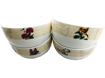 Salatiera din ceramica 14 cm fructe de padure/flori/ campion 