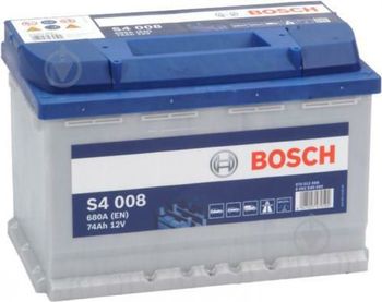 Bosch S4 12V 74Ah 680EN 278x175x190 -/+ 