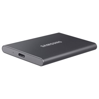 1.0TB (USB3.2/Type-C) Samsung Portable SSD T7 , Grey (85x57x8mm, 58g, R/W:1050/1000MB/s) 