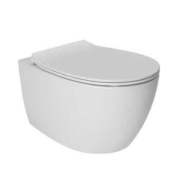 SET WC SENTIMENTI RIMLESS cu capac soft close+Instalatie+Buton Chrome matt 