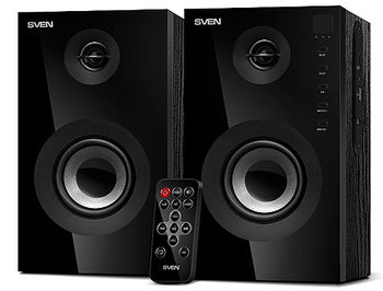 Active Speakers SVEN SPS-615 Black, RMS 20W, 2x10W, Bluetooth, USB port, SD slot, дерево/lemn (boxe sistem acustic/колонки акустическая сиситема), www, www