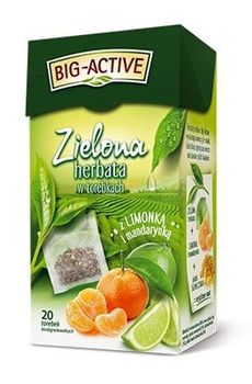 Чай зеленый Big Active with Mandarine & Lime, 20 шт 