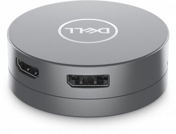 Dell DA305 6-in-1 USB-C Multiport Adapter - 2xUSB-A 3.2 gen2, RJ-45, 1x SB-C 3.2 Gen2, HDMI, DP, 84g 