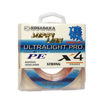 Шнур KOSADAKA PE ULTRA PRO X4 110M 5,70 KG ORANGE 0,10mm 