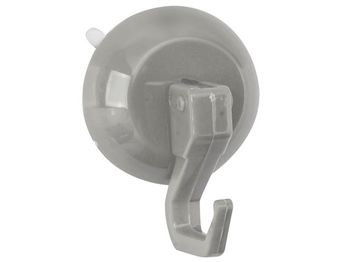 Carlig pe ventuza MSV 5.5cm, gri deschis, plastic 