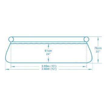 Piscină Fast Set Bestway (366х76 cm) 