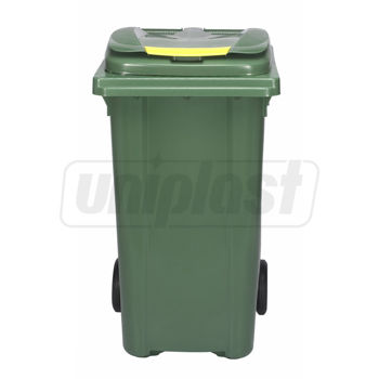 купить Бак мусорный 240 л - на колесах (зеленый)  UNI в Кишинёве 