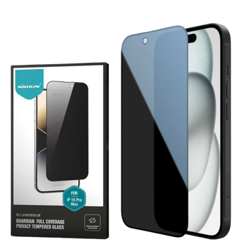 Nillkin Apple iPhone 15 Guardian Full Privacy, Tempered Glass, Black 