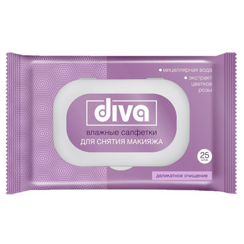 cumpără Diva Servetele umede make up cu vitamina А si Е N20 în Chișinău 