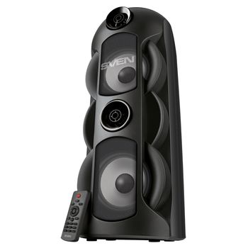 Partybox SVEN "PS-720" 80w, Black, Bluetooth, TWS, Bluetooth, FM, USB, microSD, 2x4400mA*h 