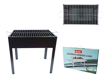 Gratar dreptunghiular cu picioare BBQ 30X49X49cm, demontabil 