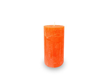 Свеча пеньковая Decor 12X6cm, 38час, Hand made, оранж 
