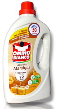 Omino Bianco cu Sapun de Marsiglia detergent lichid, 50 spălări, 2000ml 