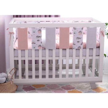 Protecție laterală pentru pătuț Veres 154.03.02 Комплект Фенс-бампер 6ед. Kitty girl 30*18