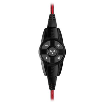Gaming Headset SVEN AP-U996MV, 40mm&30mm drivers, 20-20000Hz, 32 Ohm, 123dB, 400g., USB, Black/Red 