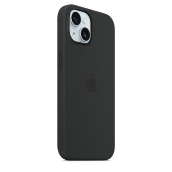 iPhone 15 Silicone Case with MagSafe - Black 