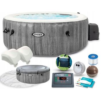 Jacuzzi gonflabil SPA Greywood 196 × 71cm, 795L, 4 locuri 