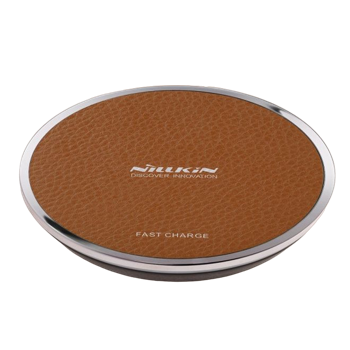 Wireless Charger Nilkin, Magic Disk III, 10W, Fast Charging, Brown 