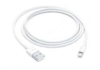 Original Apple Lightning to USB Cable (1 m), Model A1480, White 