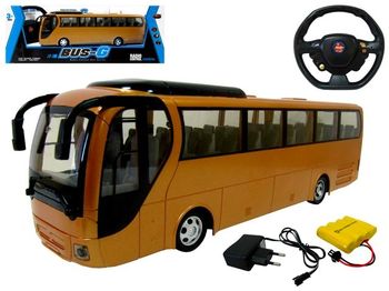 Автобус Р/У "Bus-G" с батареей и вкл. фарами 54Х20Х15cm 