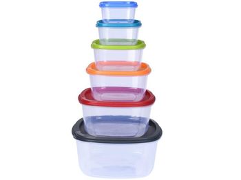 Set containere alimentare EH 6piese, plastic 