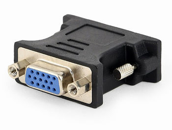 Gembird A-DVI-VGA-BK, adapter DVI-A 24-pin male to VGA 15-pin HD (3 rows) female (Переходник)