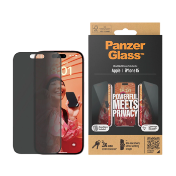 PanzerGlass Apple iPhone 15 UWF Privacy wA 