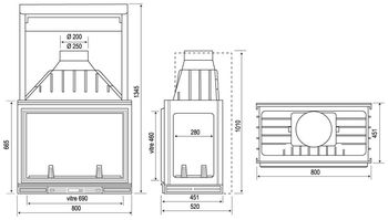 Focar fonta SEGUIN Duteriez MULTIVISION 8000 R-L 