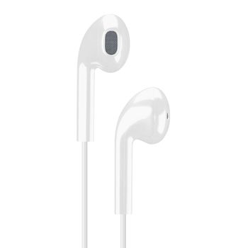 Cellular LIVE EGG-capsule earphone with mic, White 