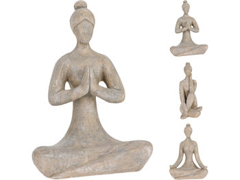 Statuetă "Doamna Yoga" 29cm, ceramică 