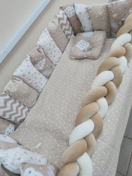 Комплект постельного белья в кроватку бежевый Pampy Stars 