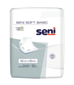Впитывающие пеленки для постели Seni Basics Soft, 60x60 см, 30 шт. 