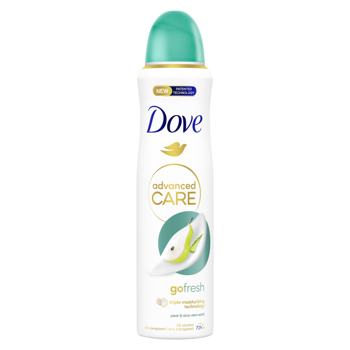 купить Спрей-антиперспирант Dove Deo Advanced Care Go Fresh Pear&Aloe Vera Scent 150 мл. в Кишинёве 