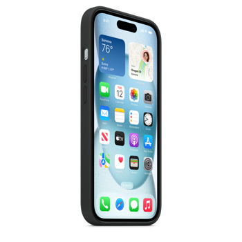 iPhone 15 Silicone Case with MagSafe - Black 