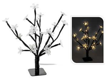 Copac decorativ "Inflorit" 25cm, 25LED, culoare calda 