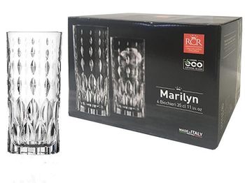 Набор стаканов для напитков Marilyn 6шт, 350ml 