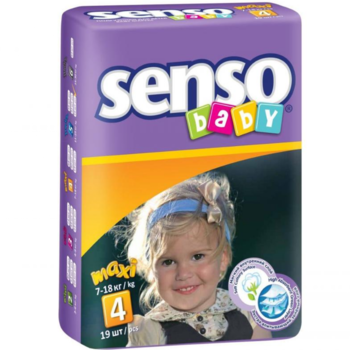 cumpără Senso Baby Scutece Maxi 4, 7-18 kg, 19 buc. în Chișinău 