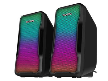 Speakers SVEN "435" Black, 10w, USB power / DC 5V, RGB Light 