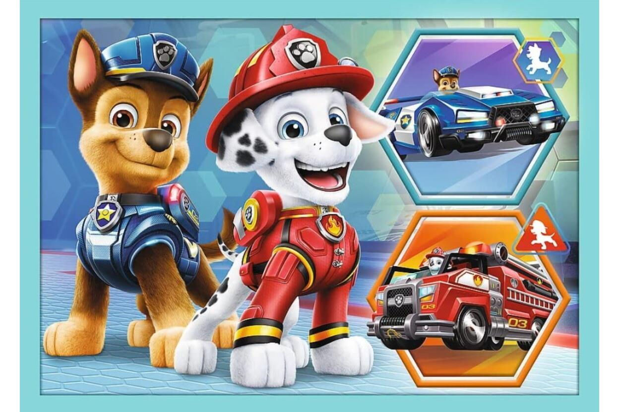 Puzzle Trefl 34394 Puzzles 4in1 Happy Paw Patrol cumpăra la preț mic în ...