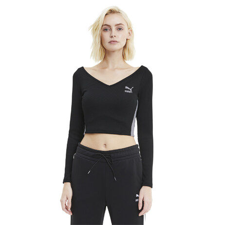 puma long sleeve cropped tops