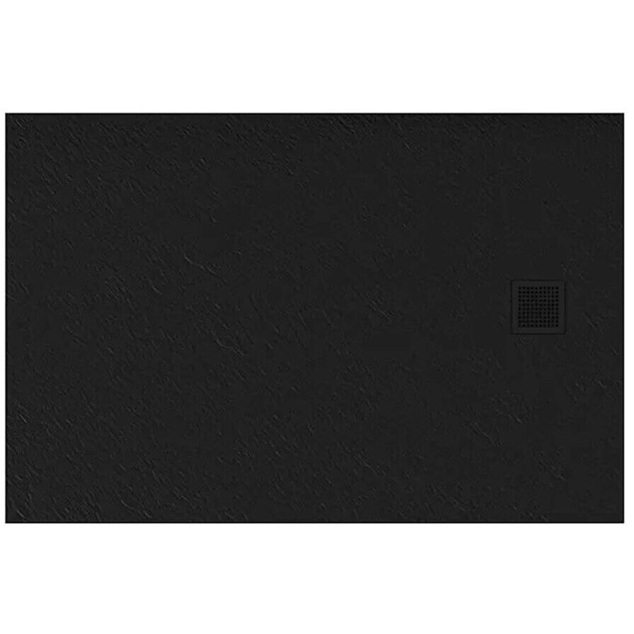 Cadița de duș New Trendy Mori black Rectangular 140x80x3,5 B-0407