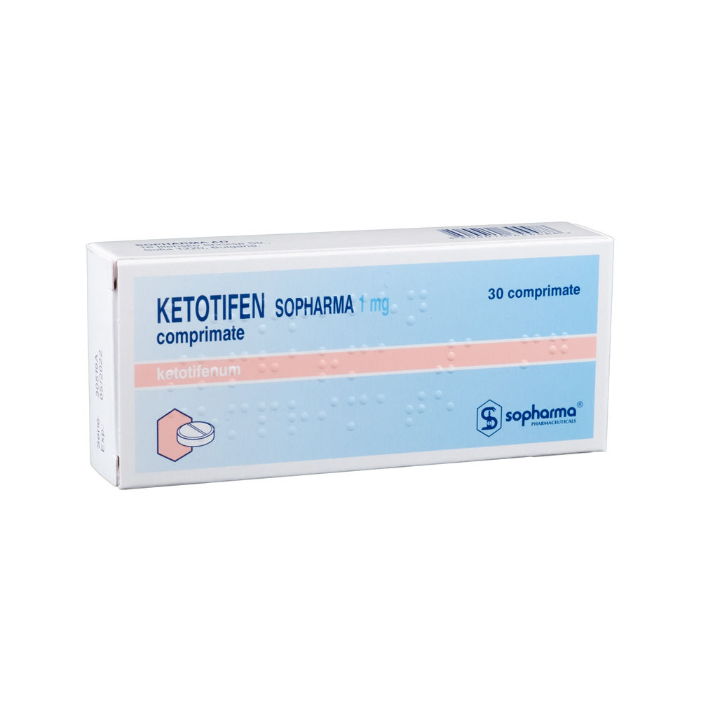 Ketotifen, comprimate, 1 mg